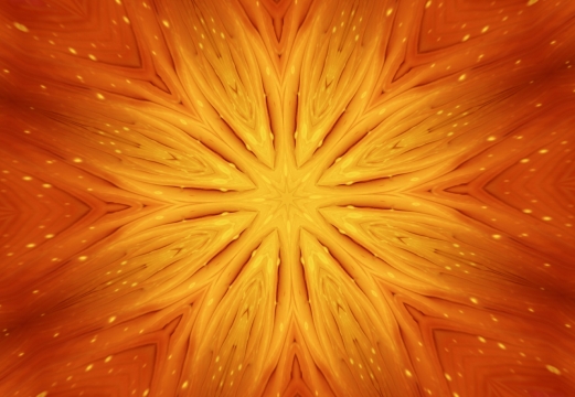 橙色热情火焰壁纸纵深视觉延伸