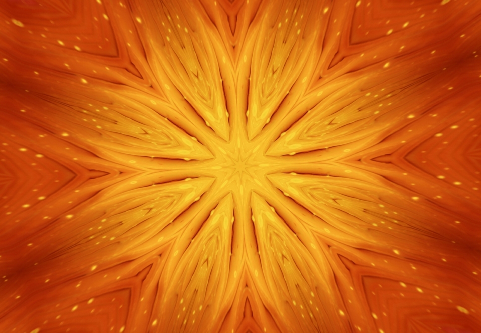 橙色热情火焰壁纸纵深视觉延伸