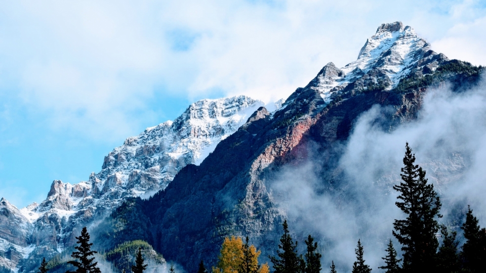 壮观雪山风景自然风光优美风景高清桌面壁纸