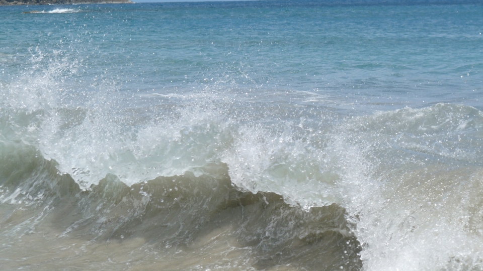 海浪浪花自然风光优美风景秀丽高清桌面壁纸