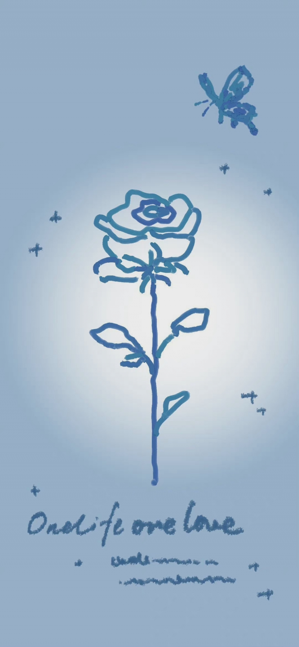 蓝色玫瑰壁纸