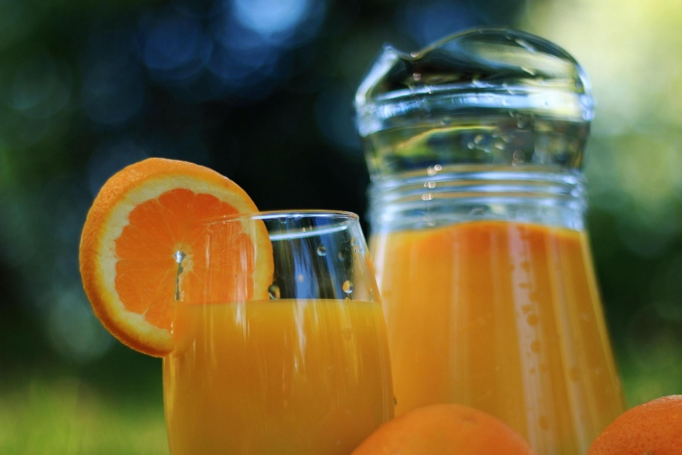 新鲜橙汁自然风光优美风景高清桌面壁纸