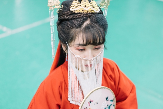 古风汉服女子细节高清图