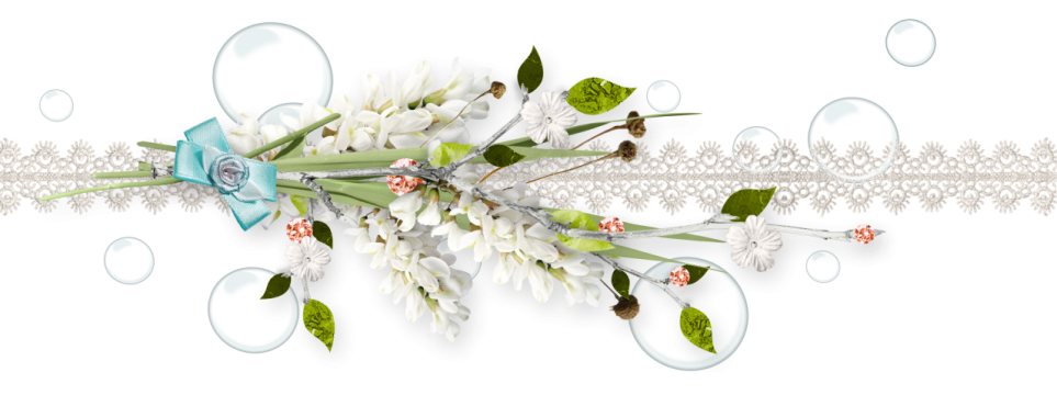 白色桌面植物丝带摆饰