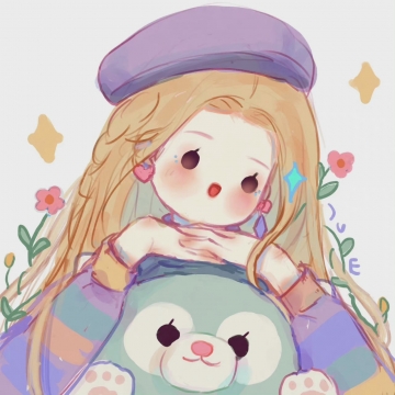 迪士尼公主和可爱玩偶头像写真图片