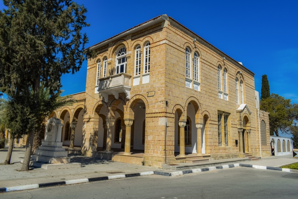 建筑摄影_塞浦路斯拉纳卡城市街道古老建筑