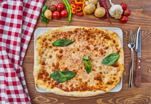 简单的烤饼美食摄影