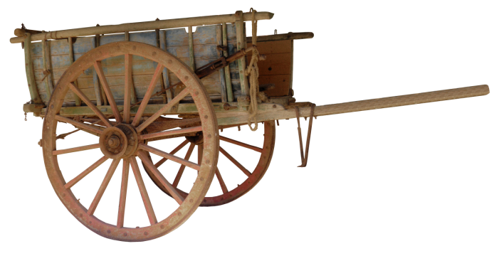 古代运送货物的马车交通工具摄影