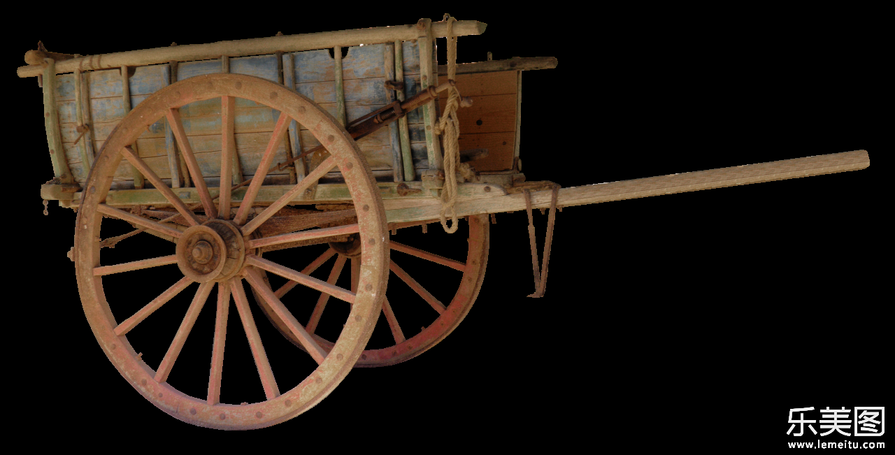 古代运送货物的马车交通工具摄影