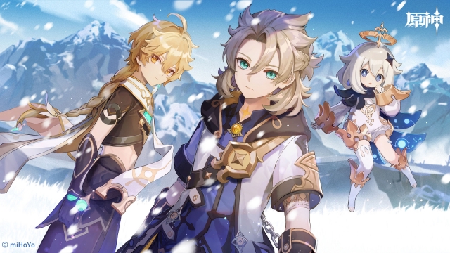 《原神》皑尘与雪影阿贝多壁纸