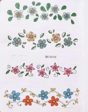 唯美可爱彩色简笔画图片