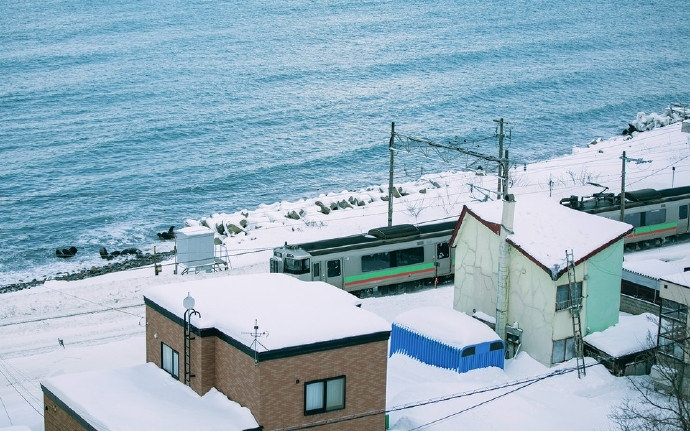 北海道的雪自然风景图片