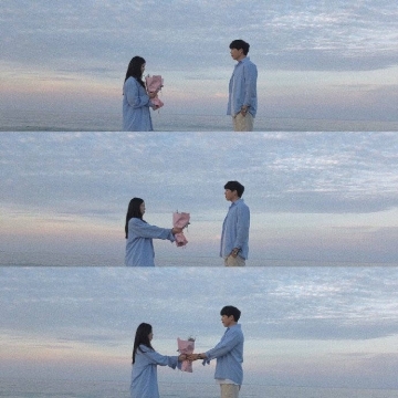 2021年超甜的拼图情侣拍照图片