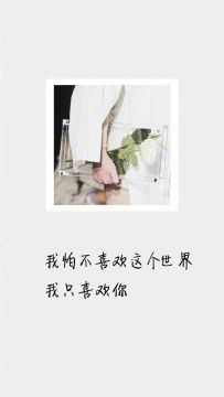 唯美清新爱情文字手机壁纸