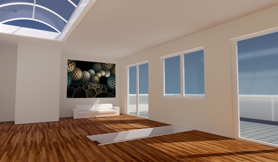 木地板现代简约风格室内设计效果图