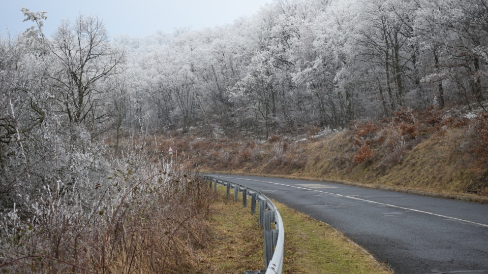 自驾游出行欣赏公路两边风景高清壁纸