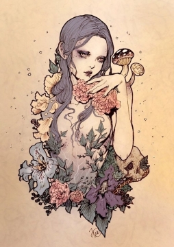 唯美清新插画图片写真