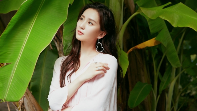 长发美女刘诗诗高清桌面壁纸