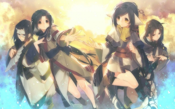 日本动漫二次元性感美女高清桌面壁纸