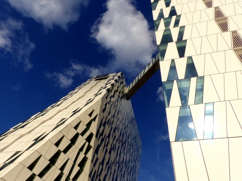 丹麦哥本哈根现代高楼大厦建筑