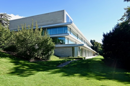 阳光蓝色天空现代城市房屋建筑