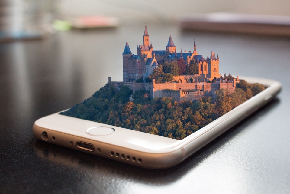 万维立体手机中的城堡影像创意设计