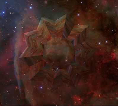 创意星光唯美星空立体设计图