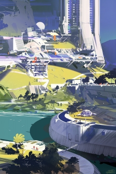 唯美风景插画写真图片