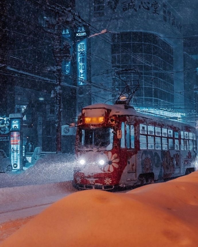 寒雪中的美景