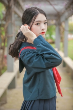 青春美少女校服JK制服写真