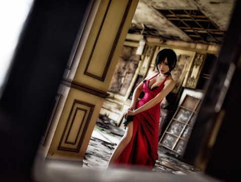 特工美女礼服美腿高清特写