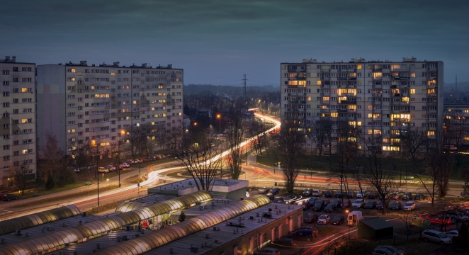 夜晚城市灯光夜景风光