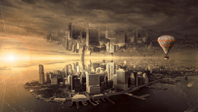 电影逆世界中上下颠倒一样的镜像世界