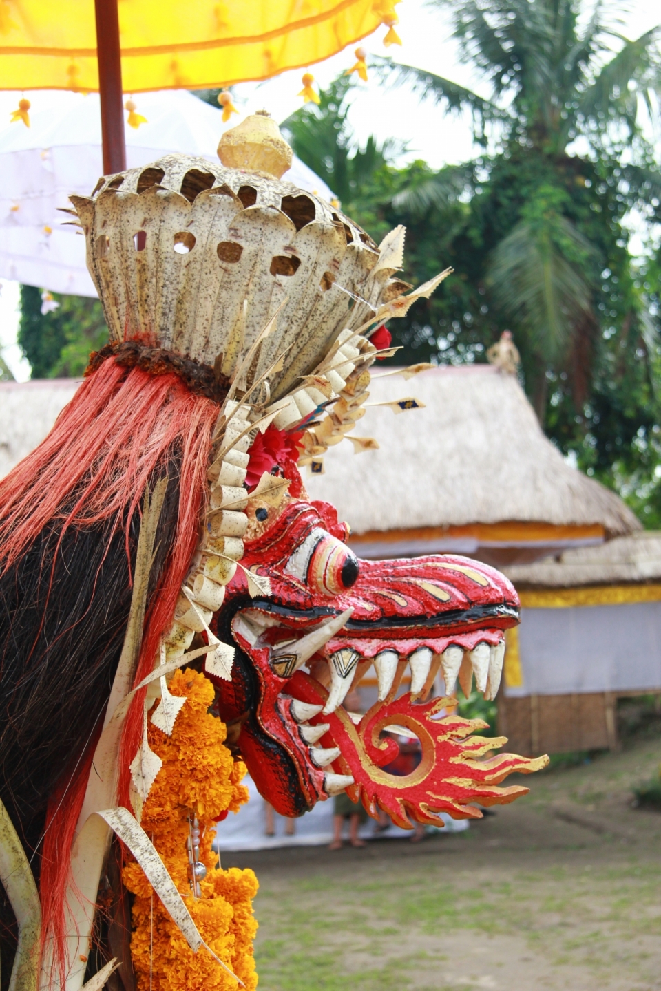 印尼传统文化舞蹈庆典彩色艺术装饰