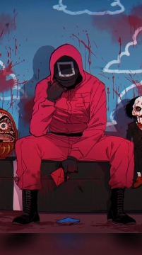 鱿鱼游戏红衣人方正头像图片